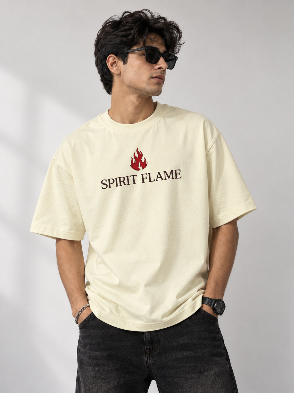 Spirit Flame Dragon Oversized T-Shirt | 220 gsm