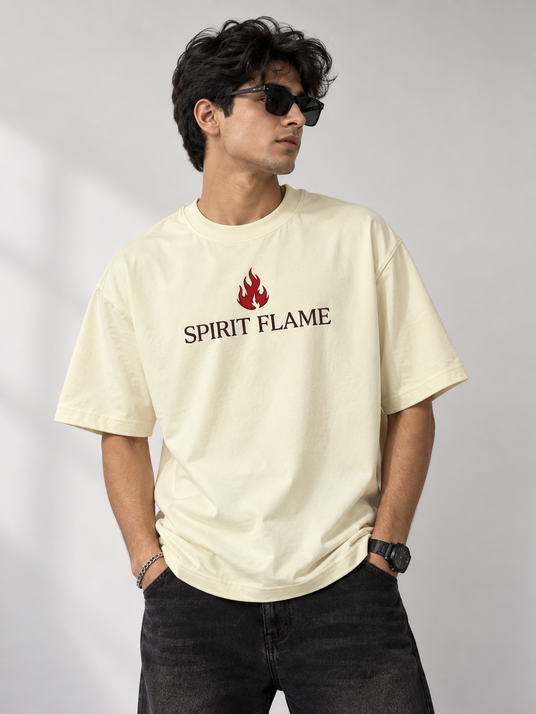 Spirit Flame Dragon Oversized T-Shirt | 220 gsm