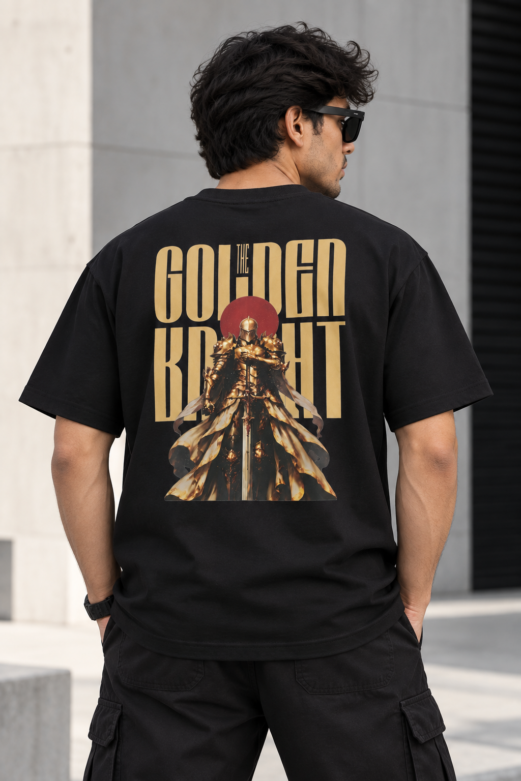 The Golden Knight Oversized T-Shirt | 220 gsm , 100% cotton